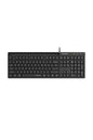 A4Tech - A4Tech FX72 Black Full Size Low-Profile Wired Keyboard - black