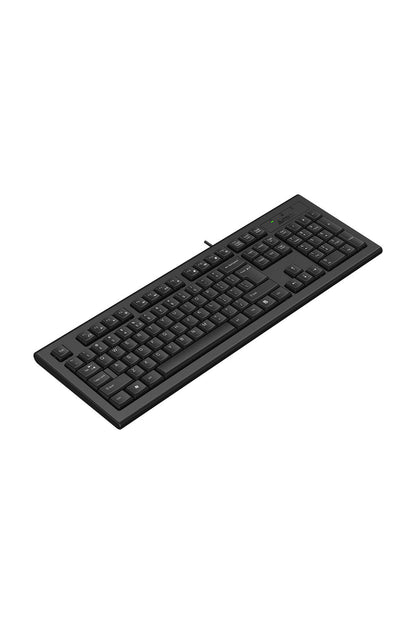 A4Tech - A4Tech KR-85 Black Full-Size Comfort FN Multimedia Wired Keyboard - black