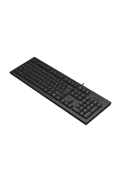 A4Tech - A4Tech KR-85 Black Full-Size Comfort FN Multimedia Wired Keyboard - black