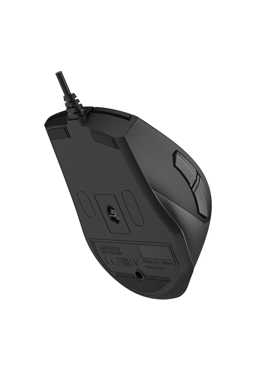 A4Tech - A4Tech FM45S Air Stone Grey Dual-Function Wired Silent Mouse - stone-grey