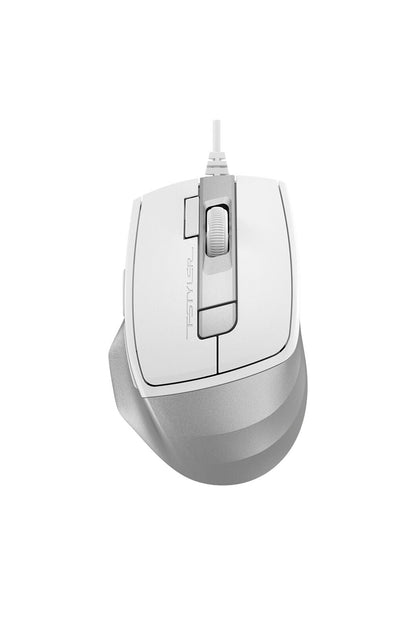 A4Tech - A4Tech FM45S Air Silver White Dual-Function Silent Wired Mouse - silver-white