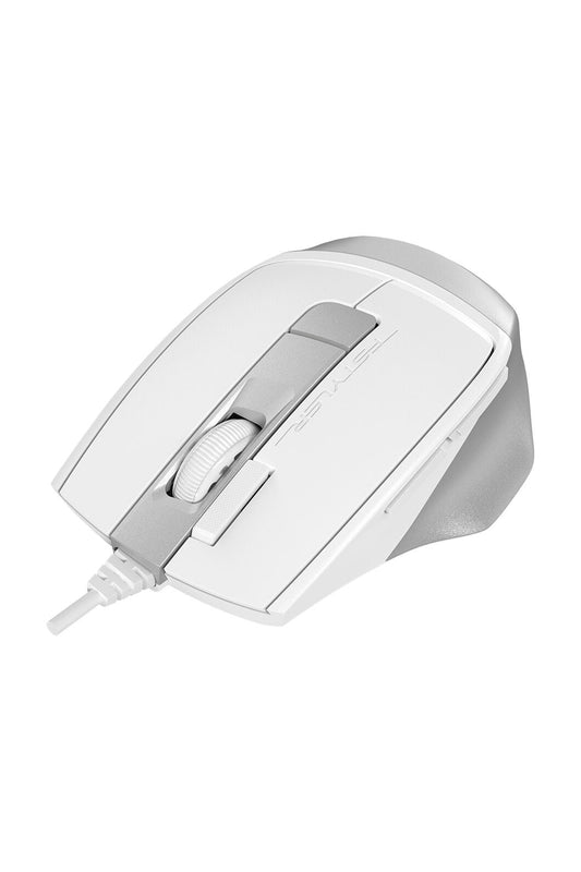 A4Tech - A4Tech FM45S Air Silver White Dual-Function Silent Wired Mouse - silver-white