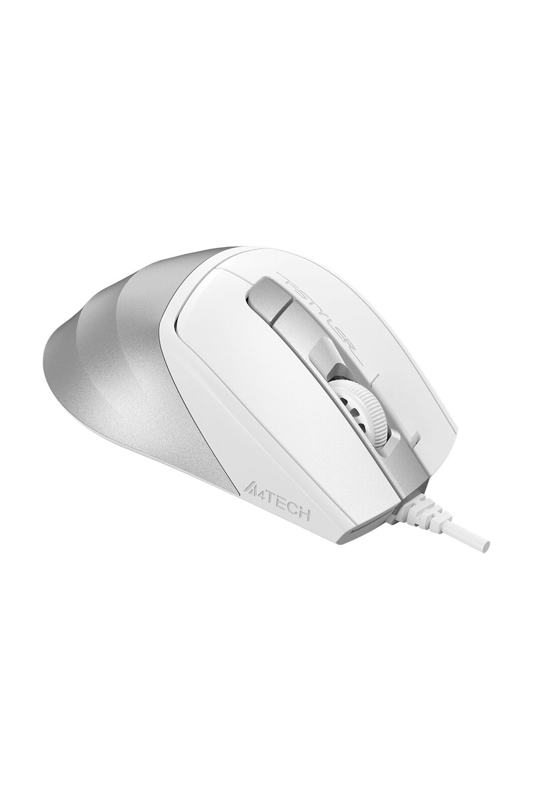 A4Tech - A4Tech FM45S Air Silver White Dual-Function Silent Wired Mouse - silver-white