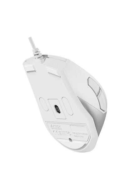 A4Tech - A4Tech FM45S Air Silver White Dual-Function Silent Wired Mouse - silver-white