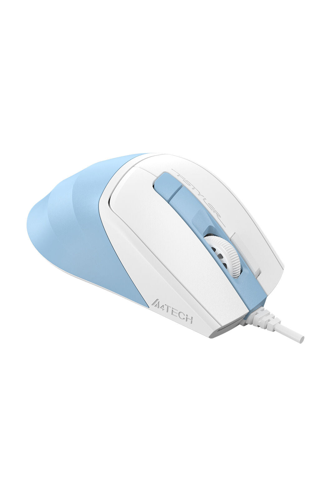 A4Tech - A4Tech FM45S Air Icy Blue Dual-Function Silent Wired Mouse - icy-blue