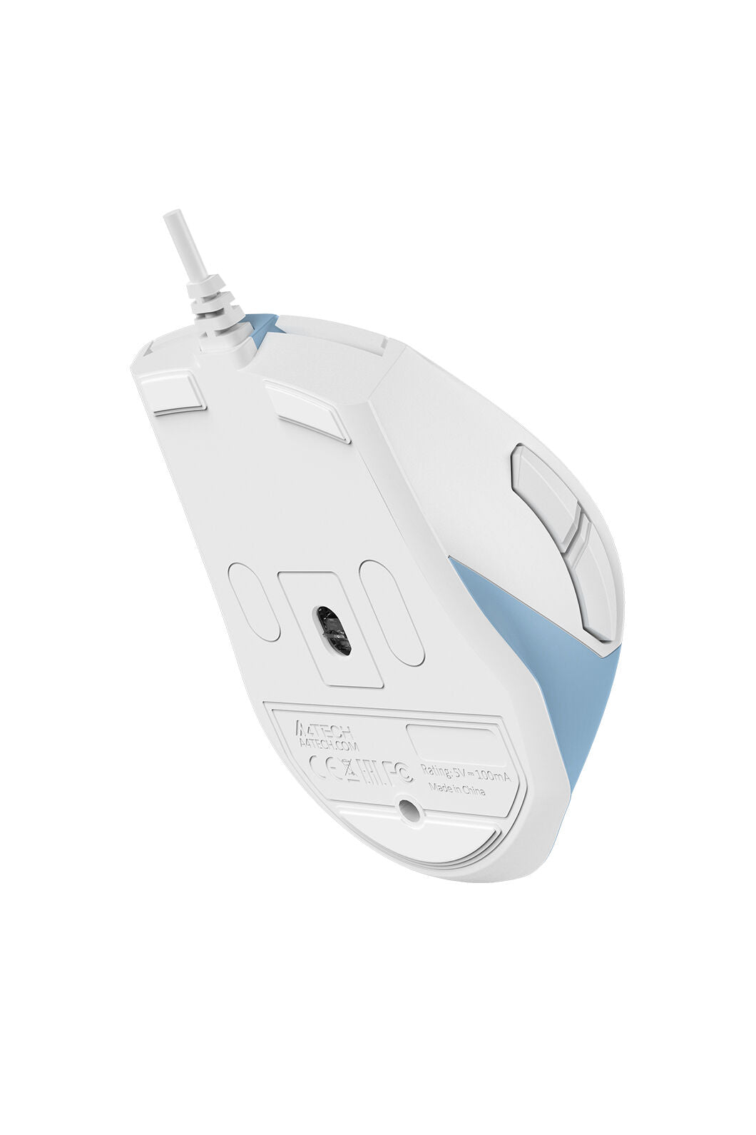 A4Tech - A4Tech FM45S Air Icy Blue Dual-Function Silent Wired Mouse - icy-blue
