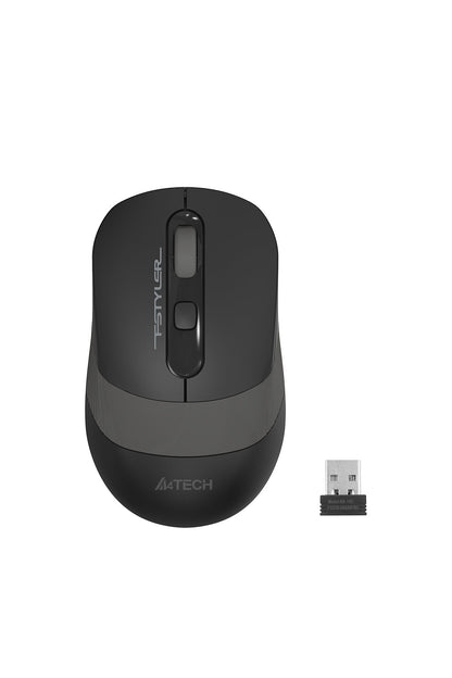A4Tech - A4Tech FG10S Grey Silent Nano Receiver Wireless Mouse - grey