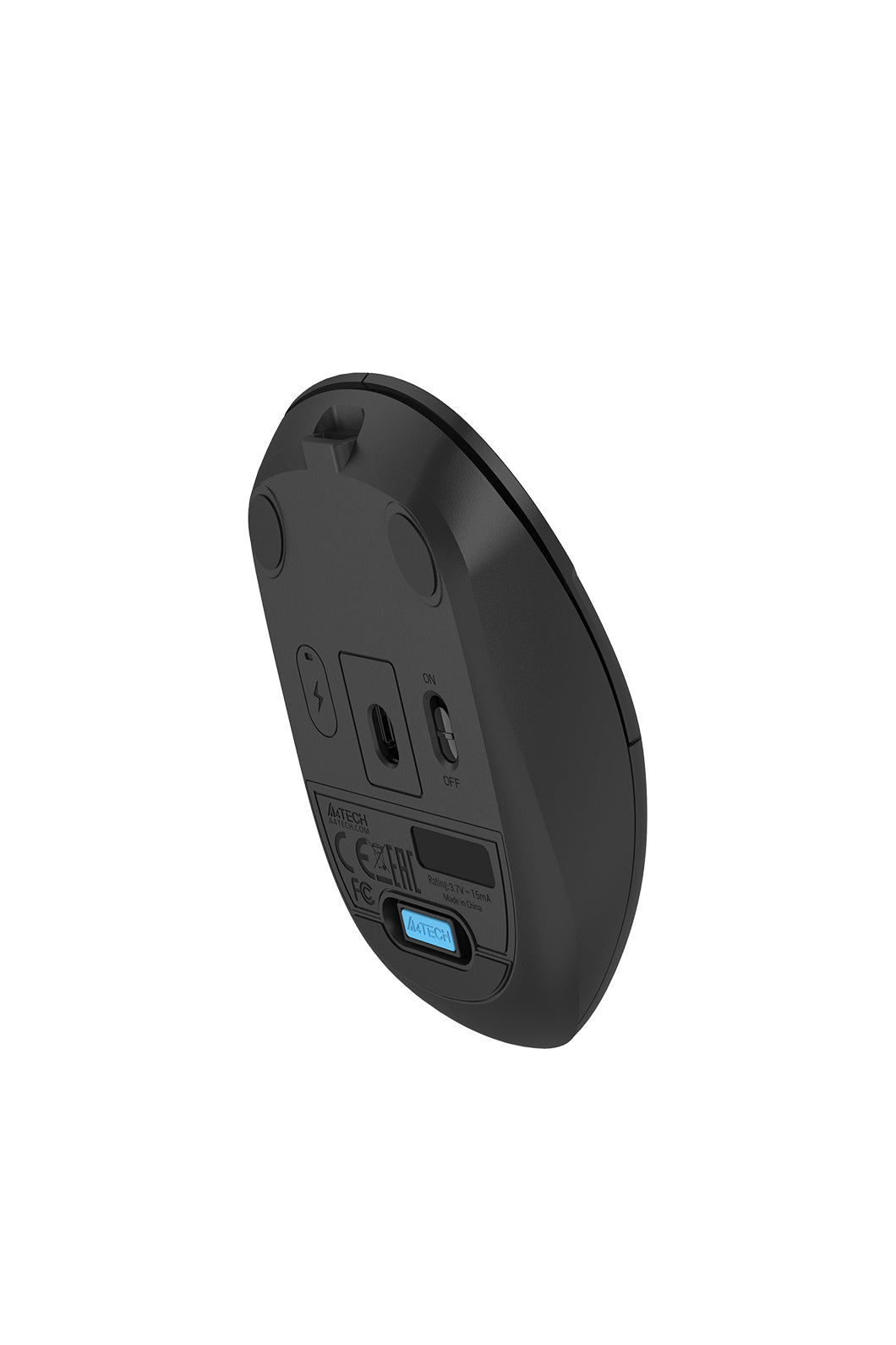 A4Tech - A4Tech FG15CS Air2 Black Compact Dual-Mode Silent Wireless Mouse - black