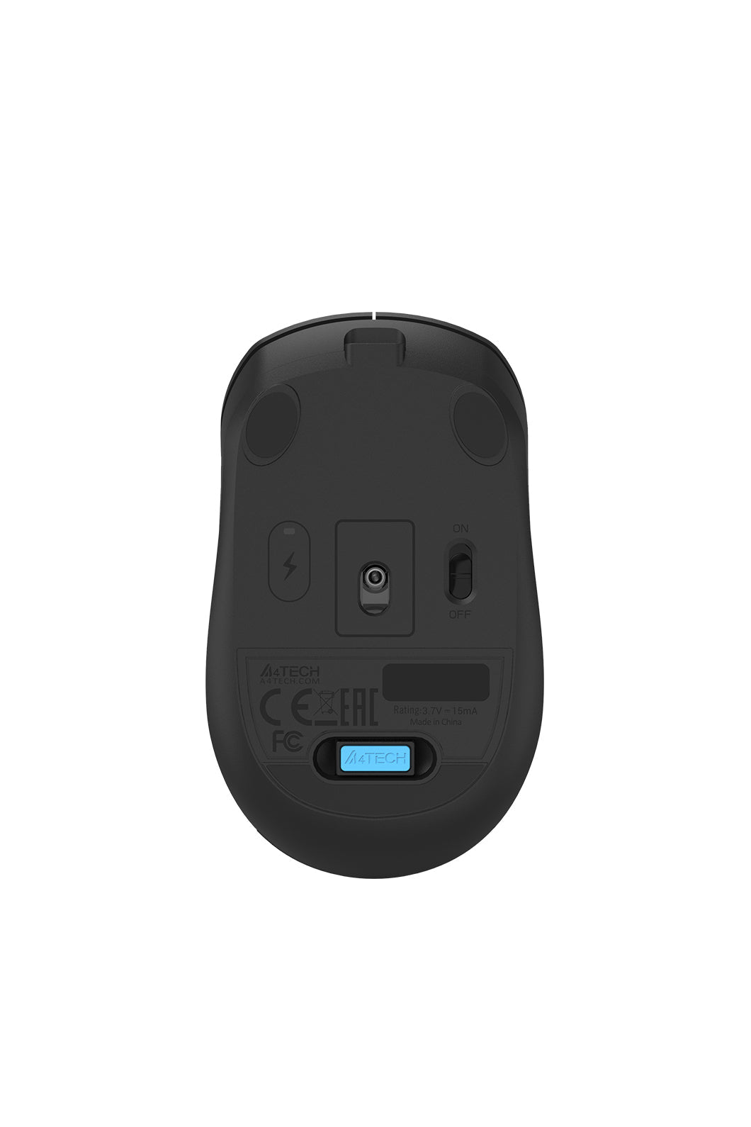 A4Tech - A4Tech FG15CS Air2 Black Compact Dual-Mode Silent Wireless Mouse - black