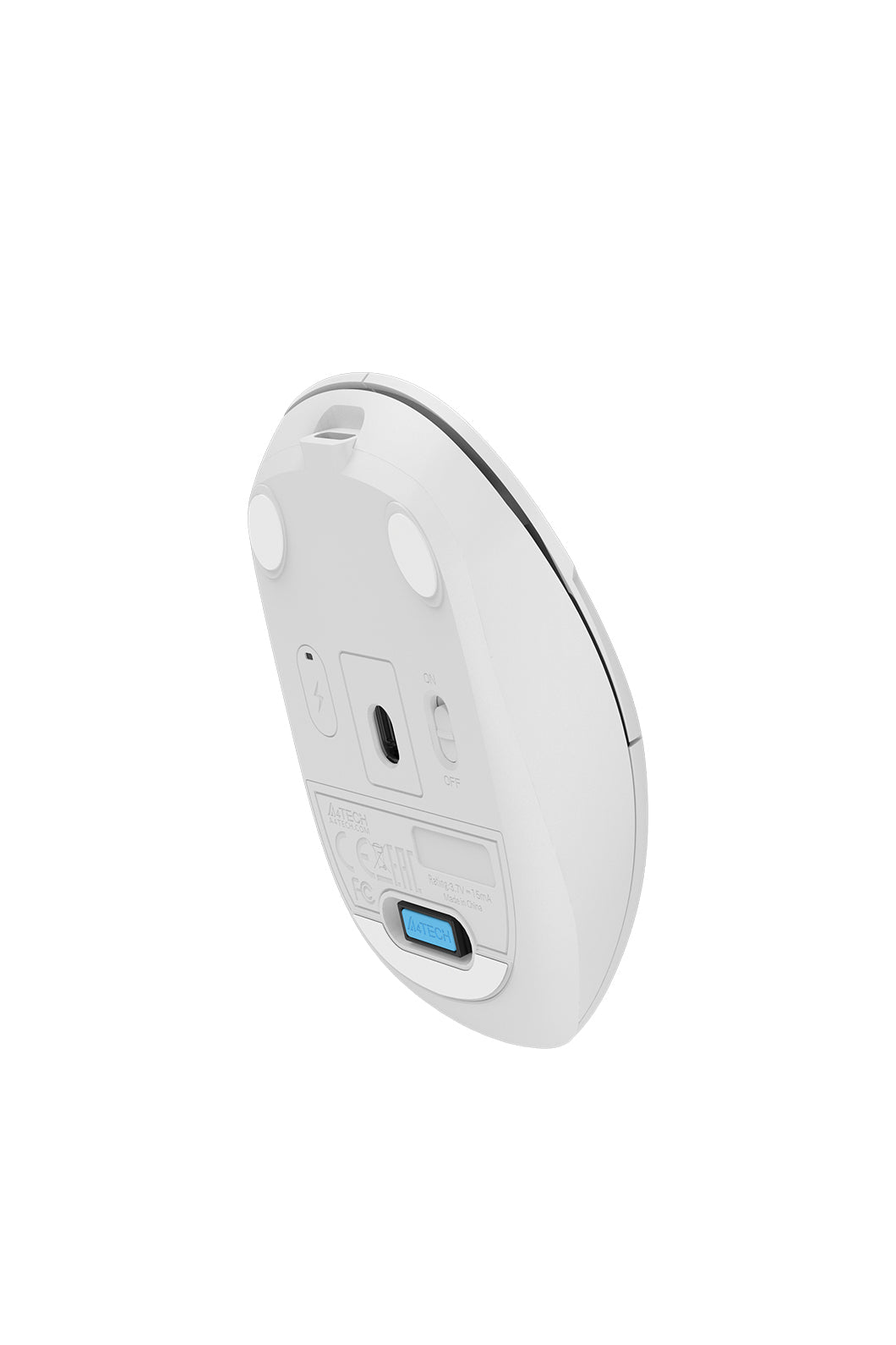 A4Tech - A4Tech FG15CS Air2 White Compact Dual-Mode Silent Wireless Mouse - white