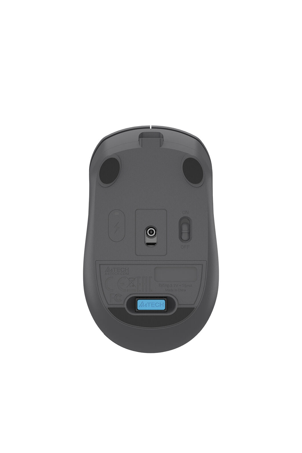 A4Tech - A4Tech FG15CS Air2 Grey Compact Dual-Mode Silent Wireless Mouse - grey