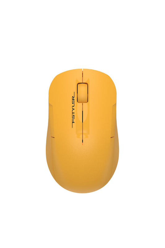 A4Tech - A4Tech FG15CS Air2 Yellow Compact Dual-Mode Silent Wireless Mouse - yellow