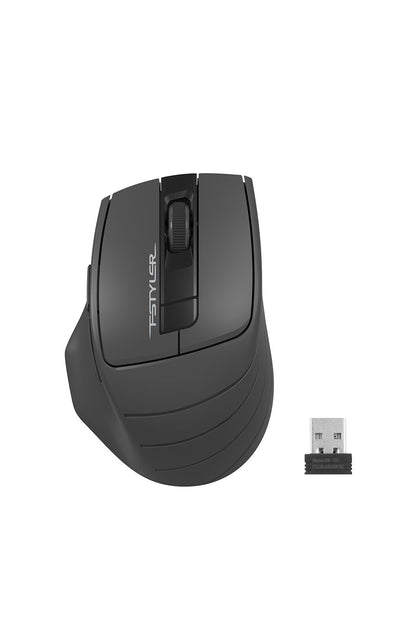 A4Tech - A4Tech FG30S Grey Full-Size Silent Wireless Optical Mouse - grey