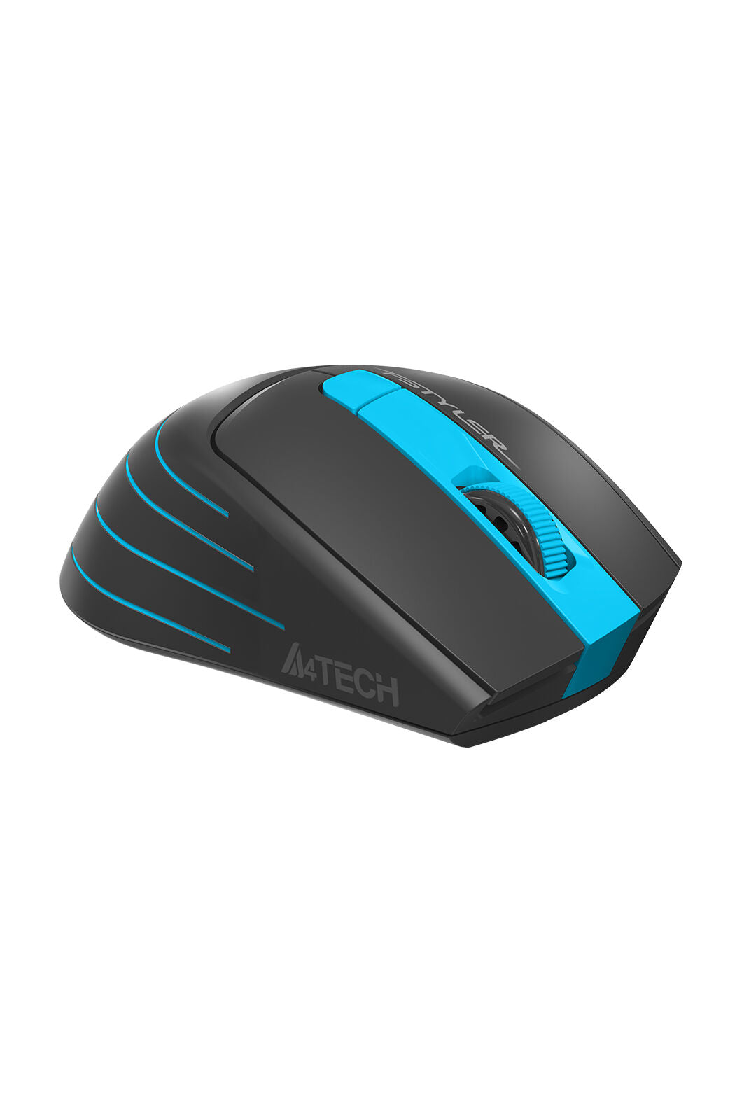 A4Tech - A4Tech FG30S Blue Full-Size Silent Wireless Optical Mouse - blue