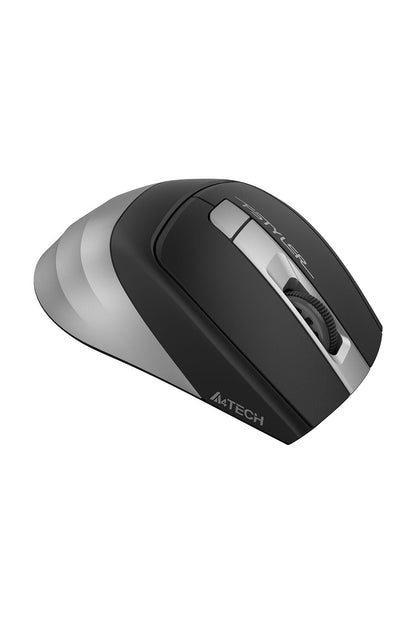 A4Tech - A4Tech FG35S Grey Full-Size Silent Wireless Optical Mouse - grey