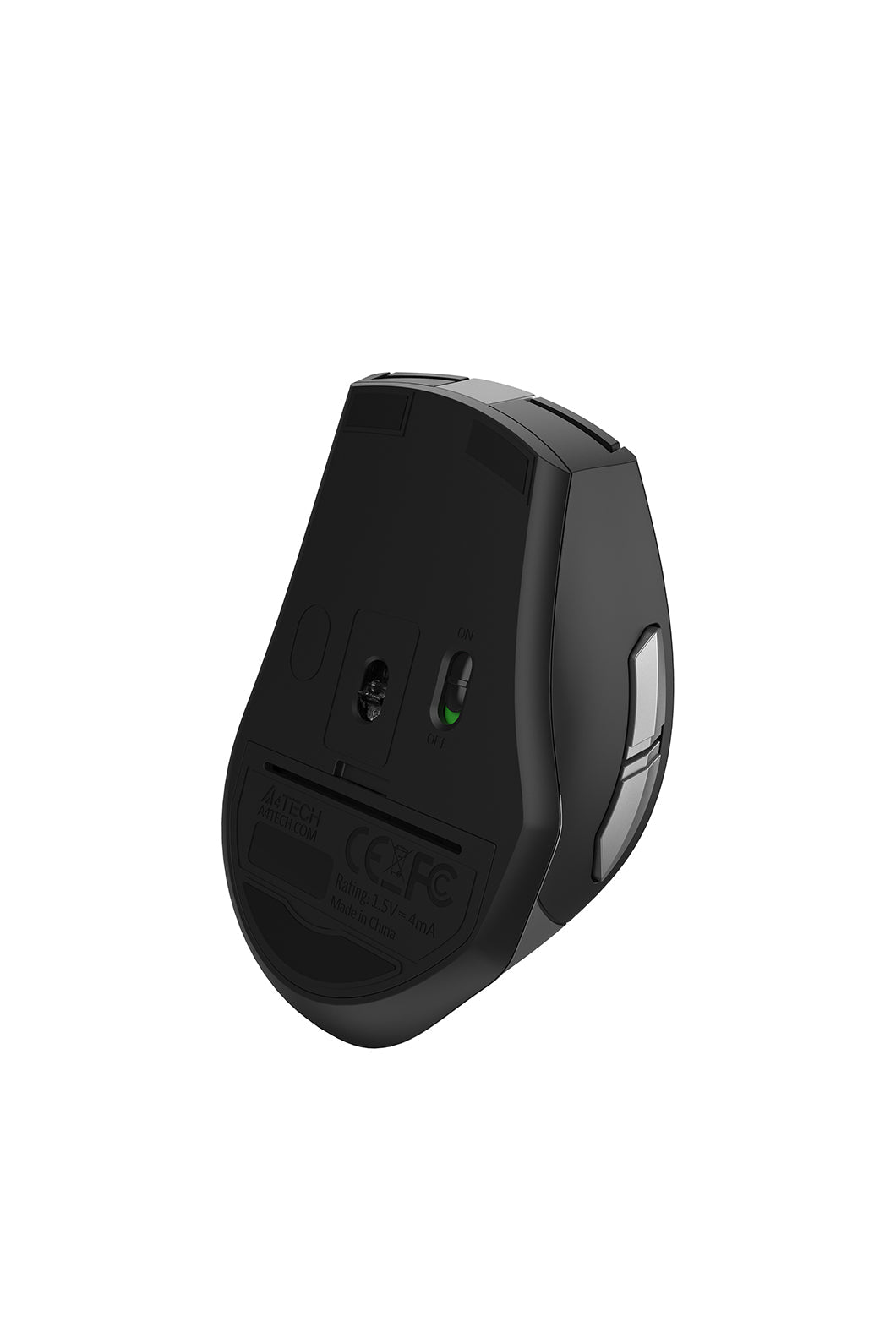 A4Tech - A4Tech FG35S Grey Full-Size Silent Wireless Optical Mouse - grey