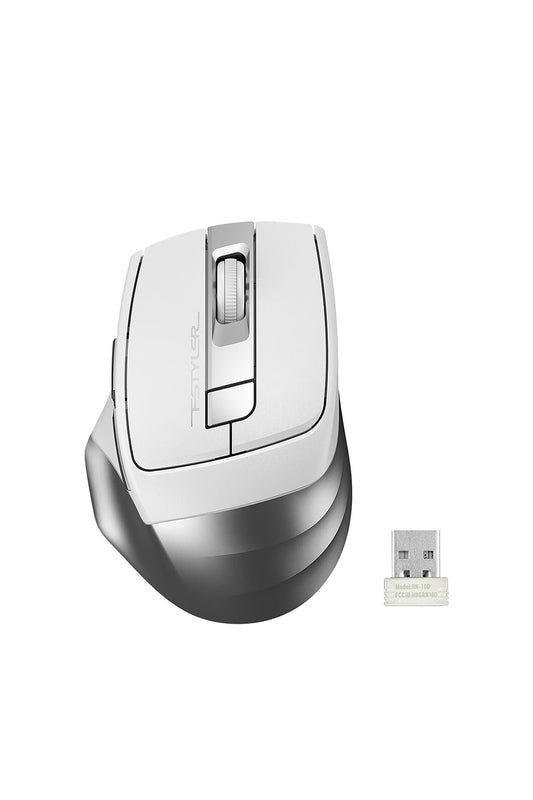 A4Tech - A4Tech FG35S Silver Full-Size Silent Wireless Optical Mouse - silver