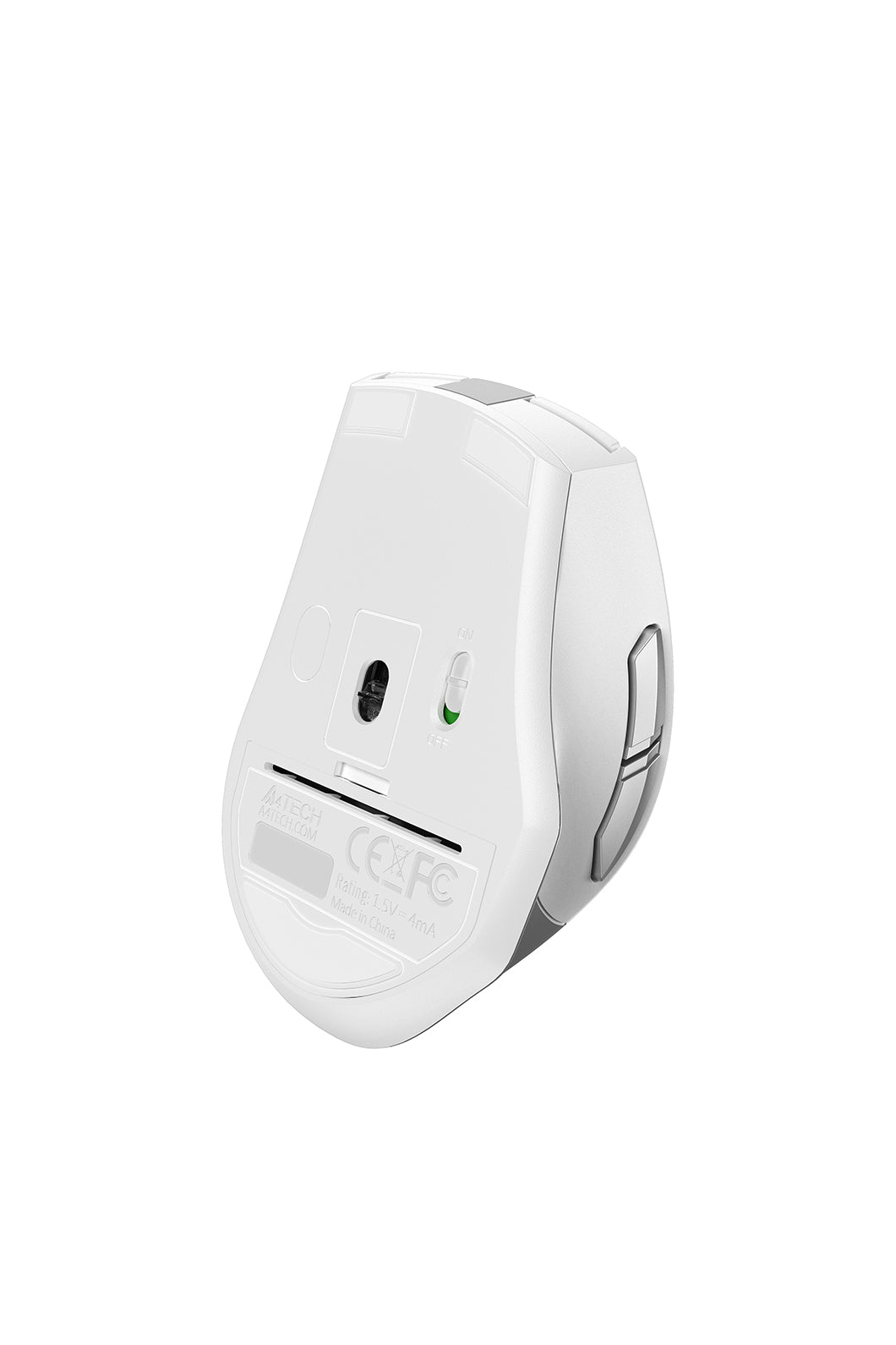 A4Tech - A4Tech FG35S Silver Full-Size Silent Wireless Optical Mouse - silver
