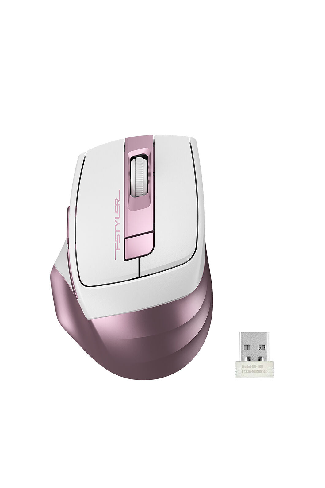 A4Tech - A4Tech FG35 Pink Full-Size Wireless Optical Mouse - pink
