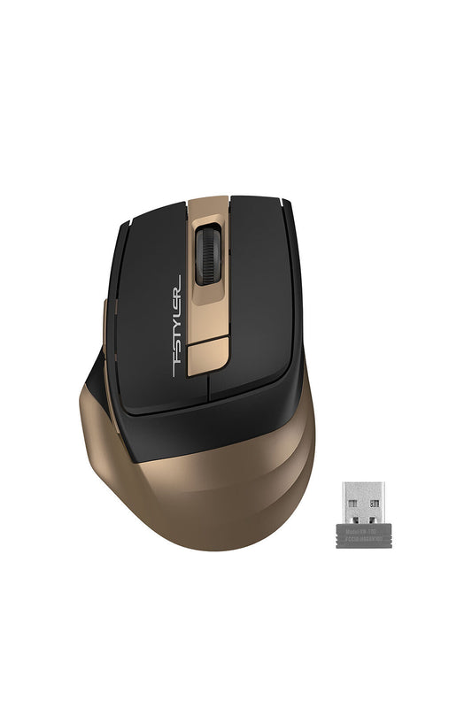 A4Tech - A4Tech FG35 Bronze Full-Size Wireless Optical Mouse - bronze