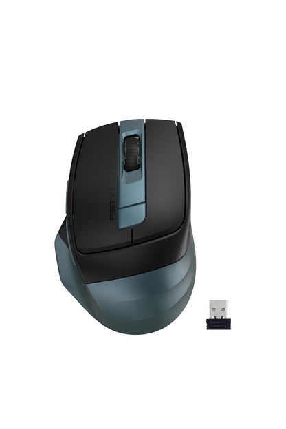 A4Tech - A4Tech FB35CS Midnight Green Full-Size Silent Dual-Mode Wireless Mouse - midnight-green
