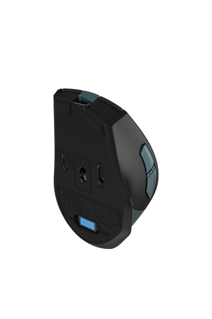 A4Tech - A4Tech FB35CS Midnight Green Full-Size Silent Dual-Mode Wireless Mouse - midnight-green