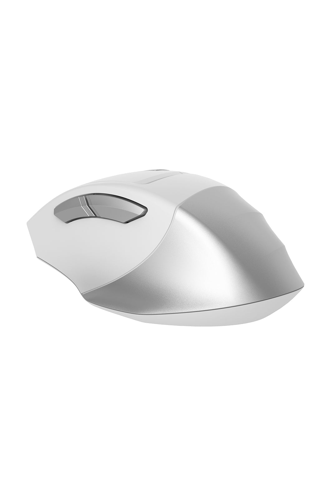 A4Tech - A4Tech FB35CS Icy White Full-Size Silent Dual-Mode Wireless Mouse - icy-white