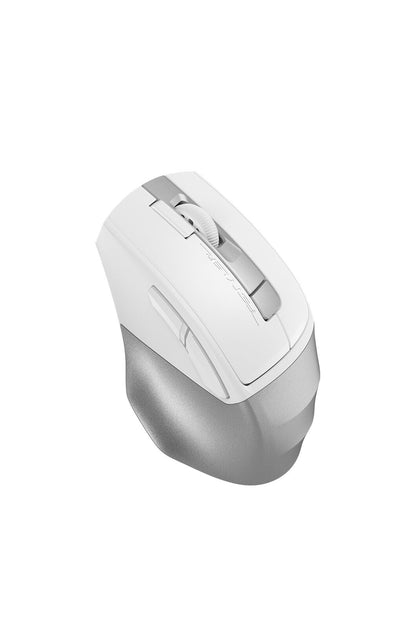 A4Tech - A4Tech FB45CS Silver White Air2 Dual-Mode Silent Office Mouse - silver-white