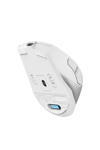 A4Tech - A4Tech FB45CS Silver White Air2 Dual-Mode Silent Office Mouse - silver-white