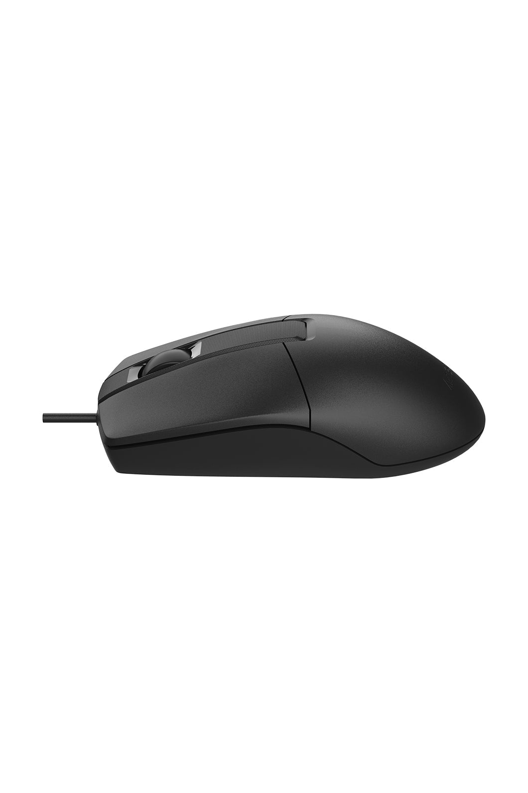 A4Tech - A4Tech OP-330S Black Full-Size Silent Wired Optical Mouse - black