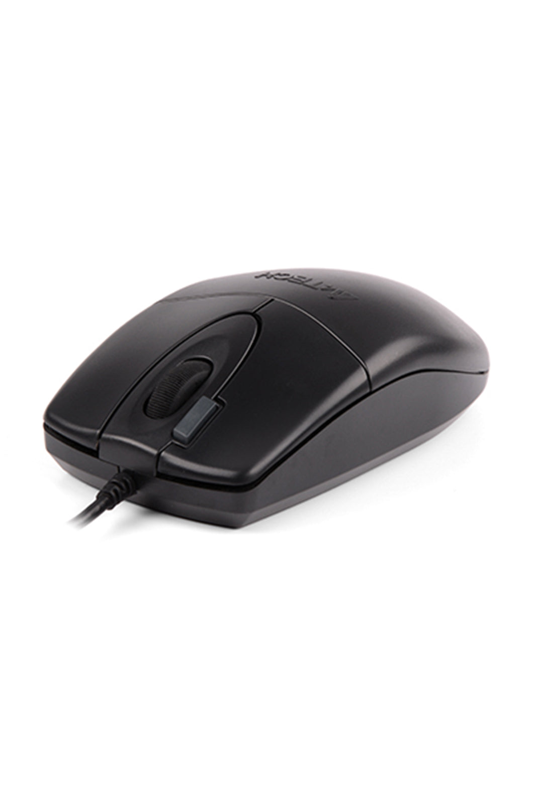A4Tech - A4Tech OP-620DS Black Full-Size Silent 2X Click Wired Mouse - black