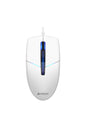A4Tech - A4Tech N-530S White Full-Size Illuminate Silent Wired Optical Mouse - white
