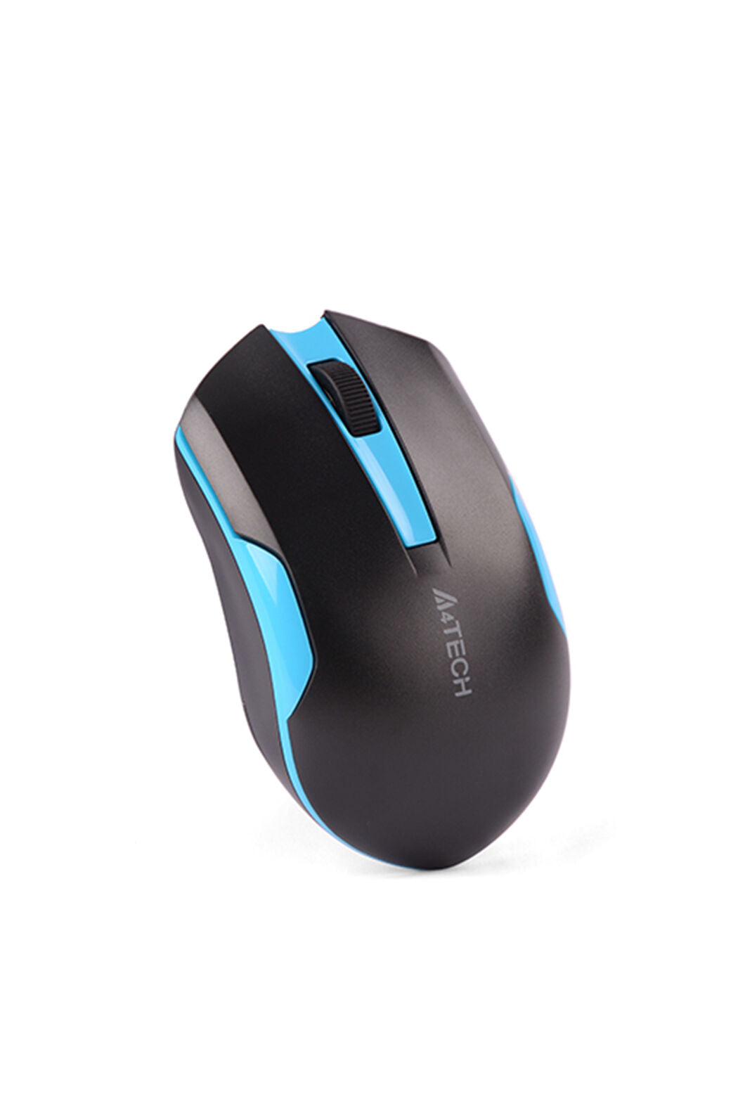 A4Tech - A4Tech G3-200 Black Blue Compact Energy Saving Wireless Mouse - black-blue