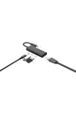 A4Tech - A4Tech DST-40C Ash Grey 4-Port USB-C 4K Docking Station - ash-grey