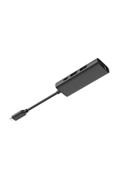 A4Tech - A4Tech DST-40C Ash Grey 4-Port USB-C 4K Docking Station - ash-grey