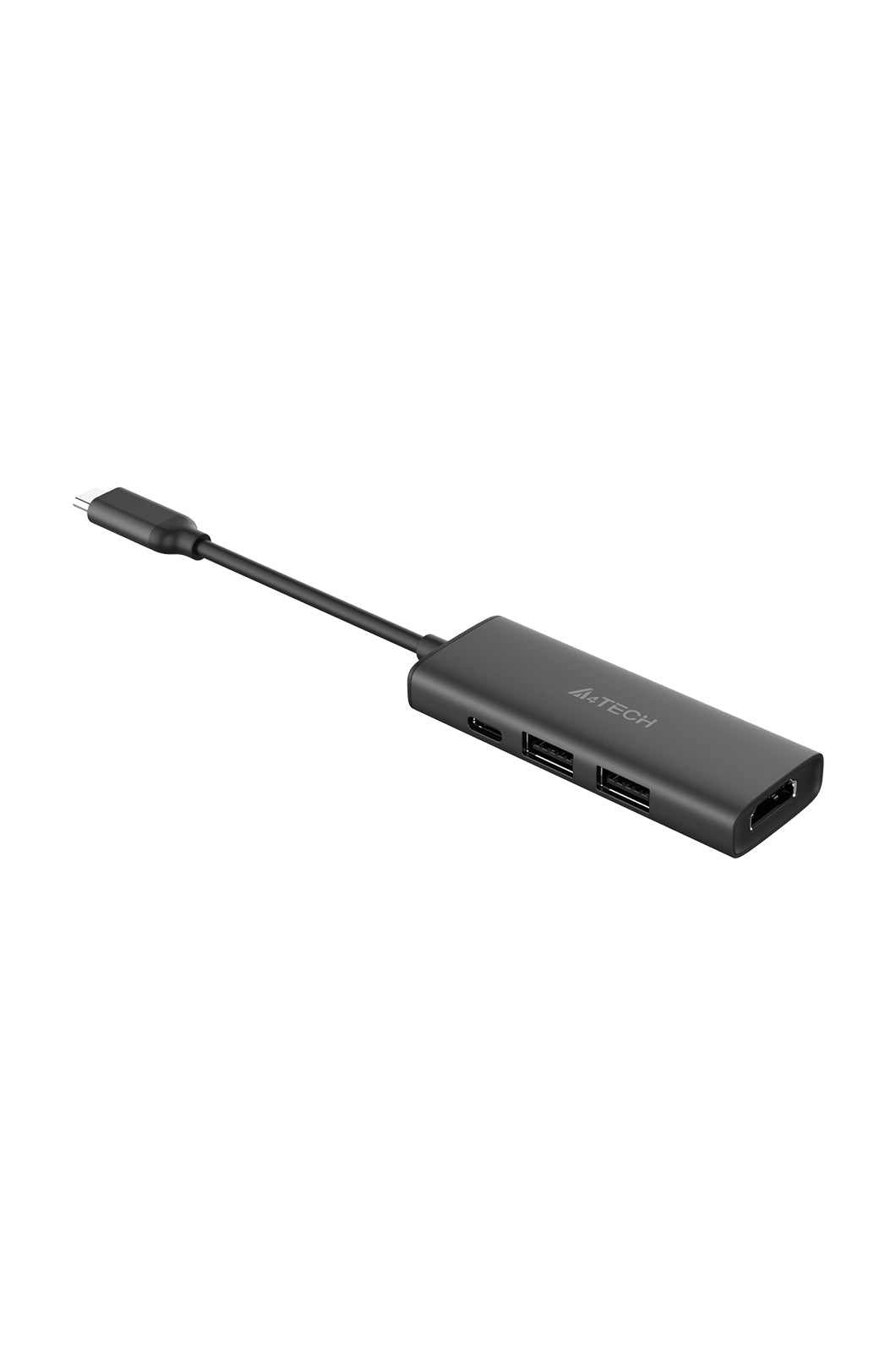 A4Tech - A4Tech DST-40C Ash Grey 4-Port USB-C 4K Docking Station - ash-grey