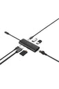 A4Tech - A4Tech DST-80C Ash Grey 8-Port USB-C Docking Station - ash-grey
