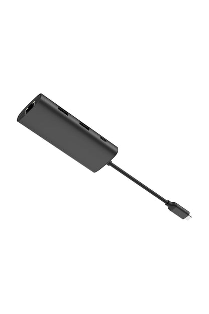 A4Tech - A4Tech DST-80C Ash Grey 8-Port USB-C Docking Station - ash-grey