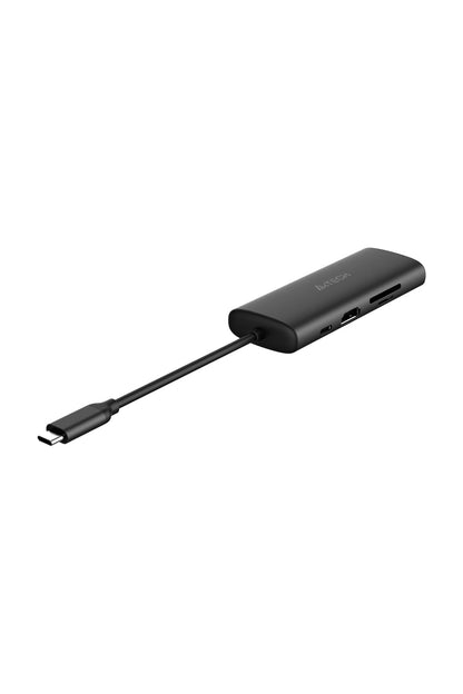 A4Tech - A4Tech DST-80C Ash Grey 8-Port USB-C Docking Station - ash-grey