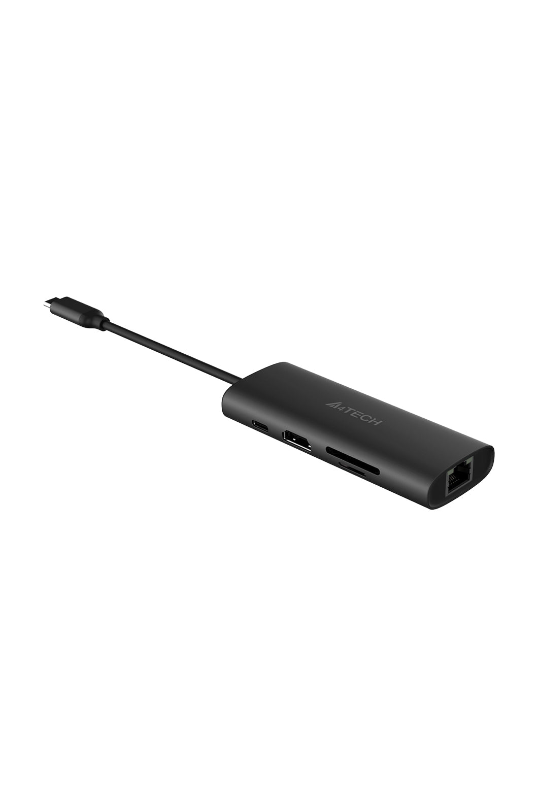 A4Tech - A4Tech DST-80C Ash Grey 8-Port USB-C Docking Station - ash-grey