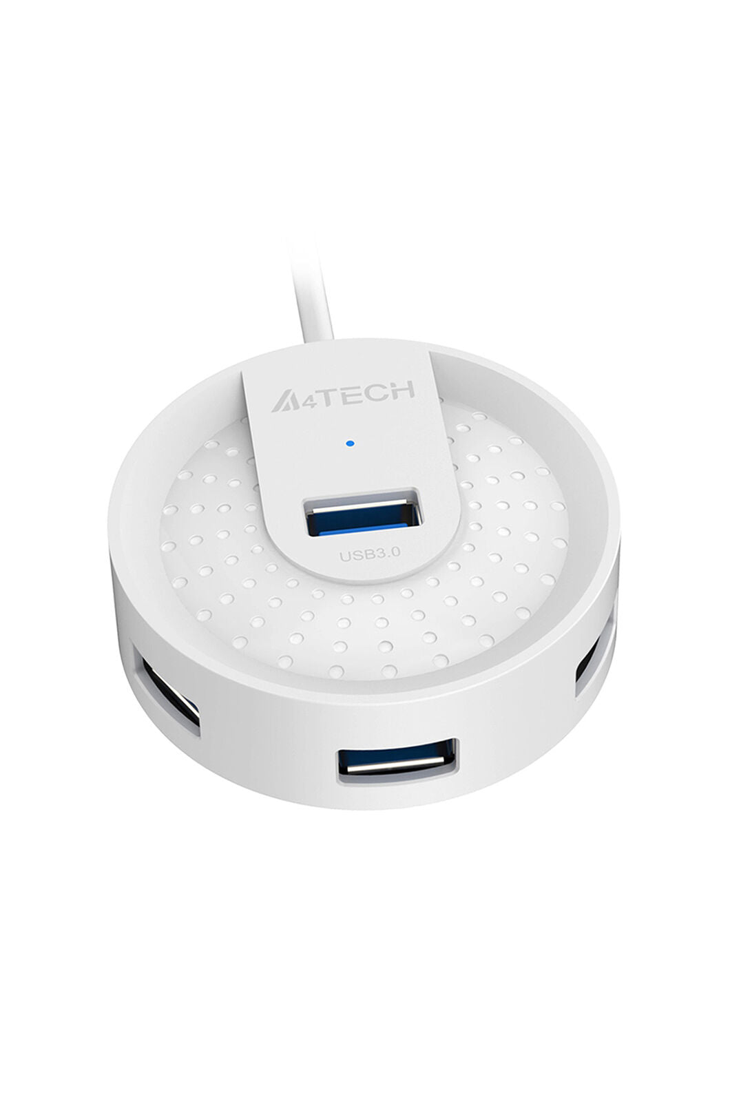 A4Tech - A4Tech HUB-30 White 4-Port USB 3.0 High-Speed Charging Hub - white
