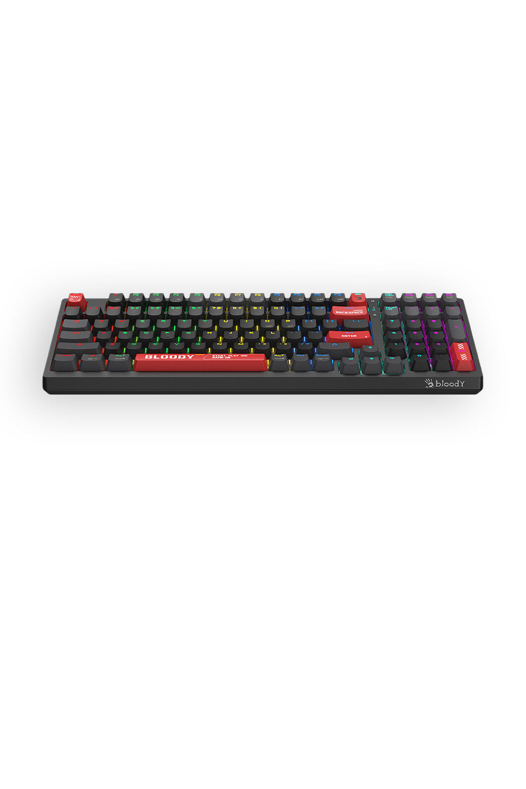 BLOODY - Bloody WS98 Bloody Red 80% Dual Core Wireless Mechanical Keyboard - bloody-red