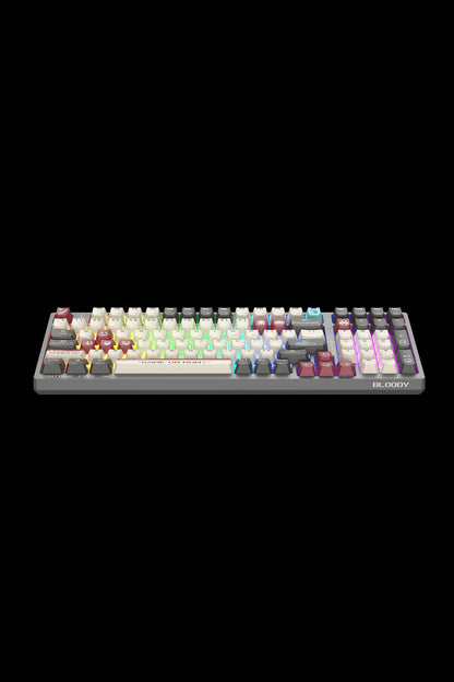 BLOODY - WS98 Dual Core Mechanical Keyboard - pixels-red
