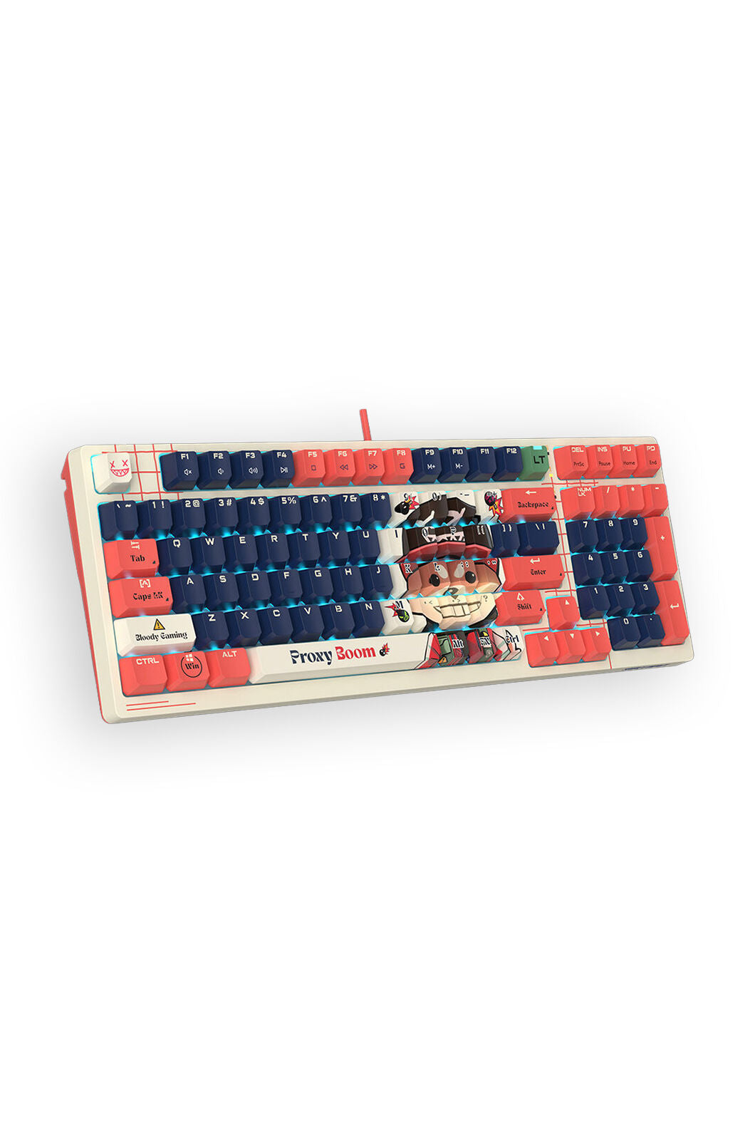 BLOODY - Bloody AT98 Proxy Boom 98 Keys Optical Switch Adjustable Actuation Mechanical Keyboard - proxy-boom