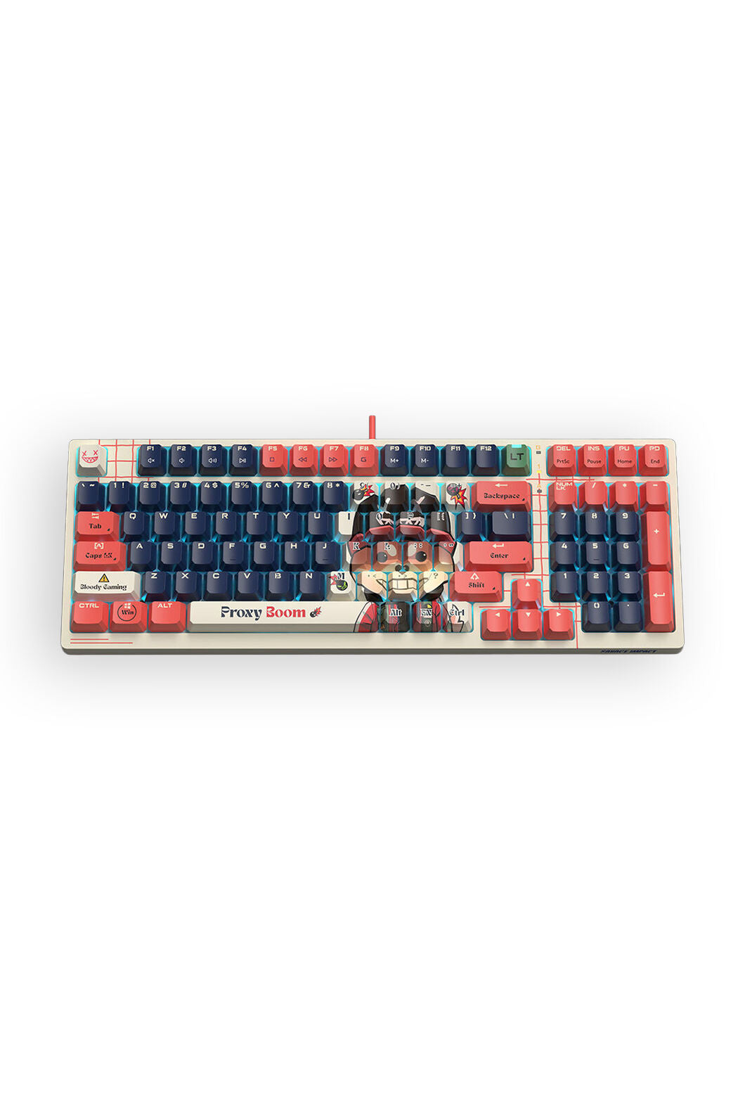BLOODY - Bloody AT98 Proxy Boom 98 Keys Optical Switch Adjustable Actuation Mechanical Keyboard - proxy-boom