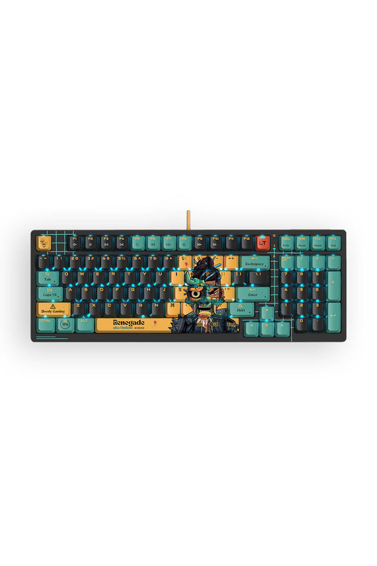BLOODY - Bloody AT98 Renegade 98 Keys Optical Switch Adjustable Actuation Mechanical Keyboard - renegade
