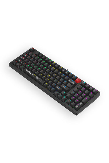 BLOODY - Bloody S98 BLMS Bloody Black 80% Hot-Swappable Quiet Typing Gaming Keyboard - bloody-black