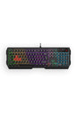 BLOODY - Bloody B135N Black USB Wired Full-Size Neon Backlit Gaming Keyboard - black