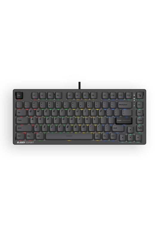 BLOODY - Bloody MS76 Iron Grey 75% Magnetic HE RGB Gaming Keyboard - iron-grey
