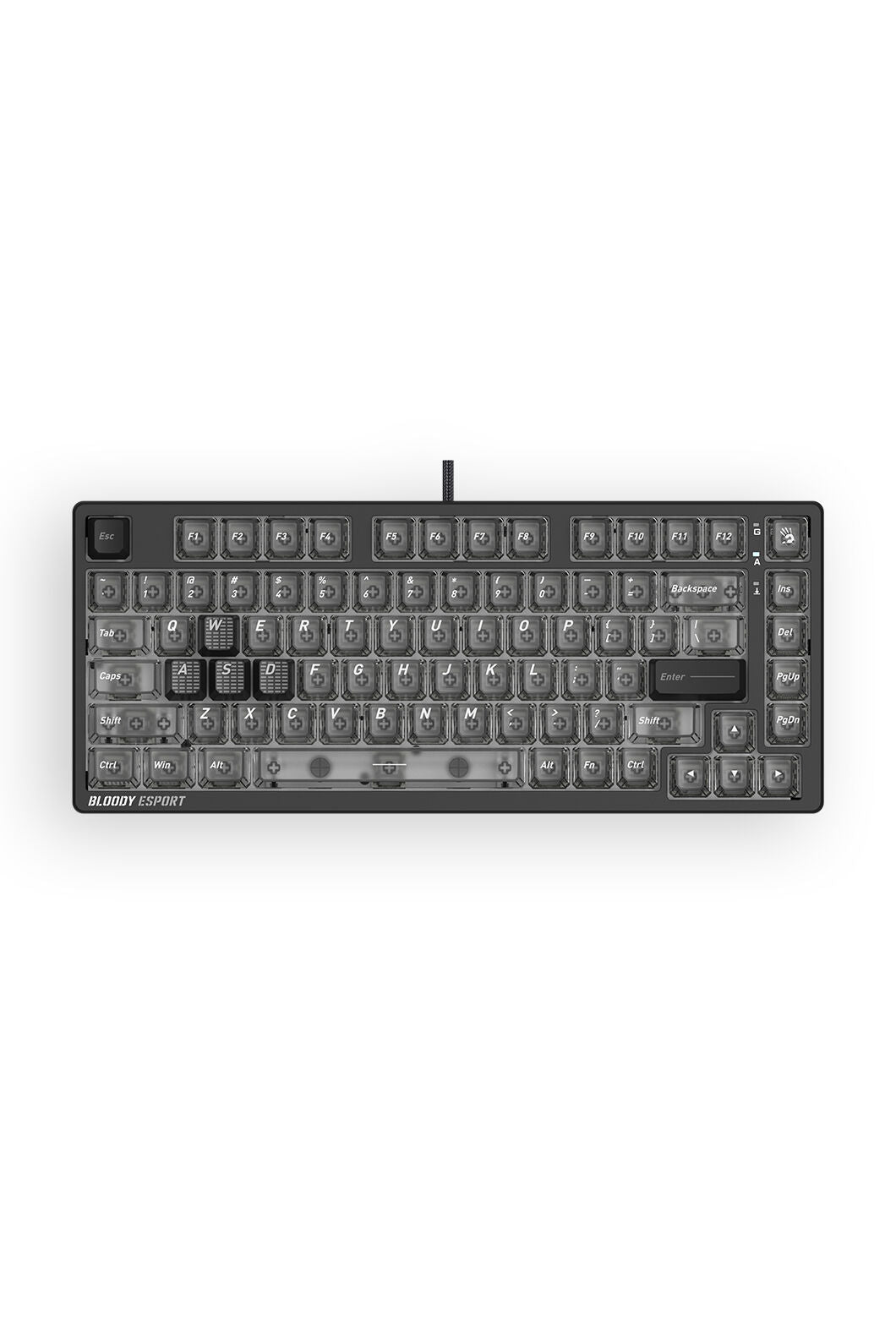 BLOODY - Bloody MS76 Stellar Black 75% Magnetic HE RGB Gaming Keyboard - stella-black